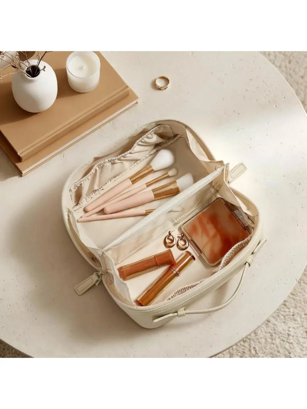 Large Capacity Waterproof Makeup Bag | Portable Toiletry Organizer for Travel